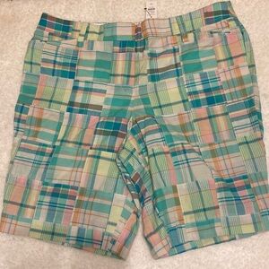 Talbots women’s size 12P NWT perfect short 9.5 Madras everyday shorts